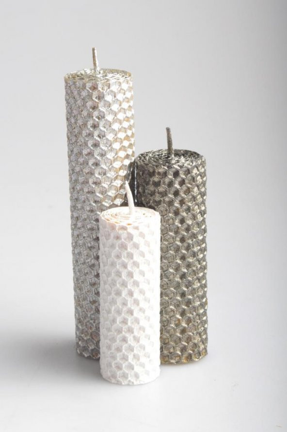 Zariass Balmumu Avangarde Gümüş Antrasit Beyaz 3 lü