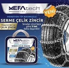 Mefatech 6.50-16C Grup:170 Merdiven Tipi Mahmuzlu Serme Ağır Vasıta Kar Zinciri  (Paket İçeriği 2 adettir) ürün görseli