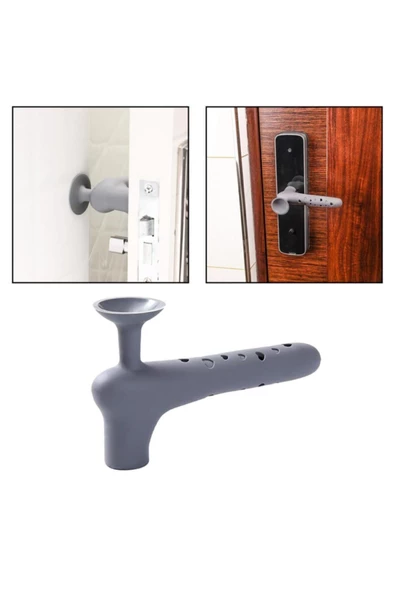 3 Adet Silikon Pencere Kapı Kolu Koruyucu Stoper Duvar Çarpışma Önleyici Aparat - 2