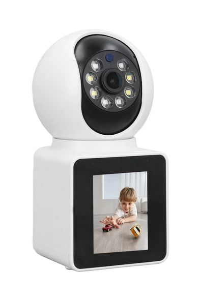 BUFFER®  Wifi Bağlantılı Görüntülü Görüşme Sağlayabilen Ev Tipi Güvenlik Kamerası - 7