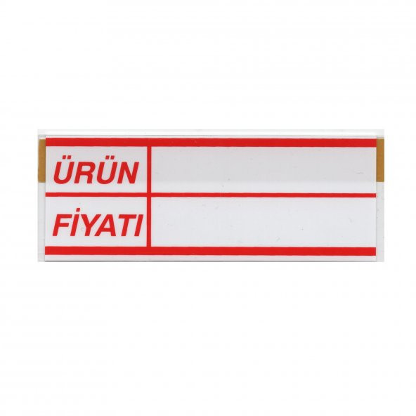 Pvc Arkası Yapışkanlı Raf Önü Fiyat Etiketliği + Silinebilir Raf Etiketi - 3