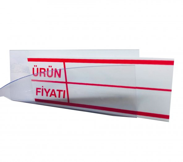 Pvc Arkası Yapışkanlı Raf Önü Fiyat Etiketliği + Silinebilir Raf Etiketi - 5