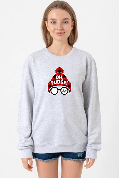 Oh Fudge Christmas Grimelanj Kadın 2ip Sweatshirt