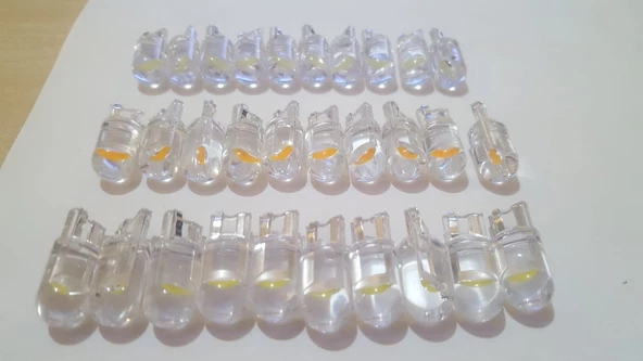 T10 LED Ampül Yeni Nesil 12V 5W Turuncu 10 adet - 4