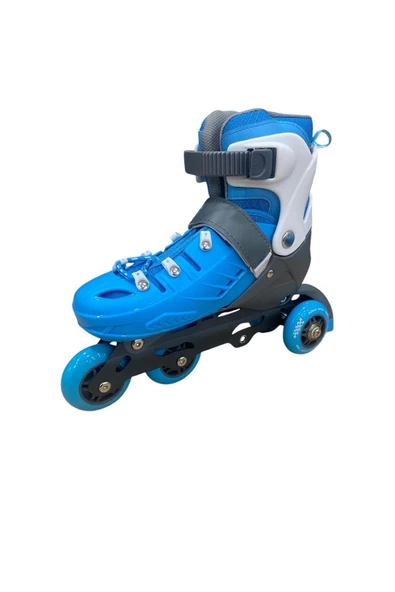 Profesyonel Paten Ayarlanabilir 2+2 ve 2+1+1 Işıklı Metal Gövde Çantalı Çocuk ve Yetişkin Pateni - 4