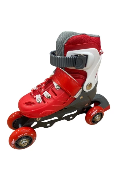 Profesyonel Paten Ayarlanabilir 2+2 ve 2+1+1 Işıklı Metal Gövde Çantalı Çocuk ve Yetişkin Pateni - 2