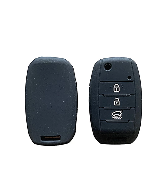 KİA RİO SPORTAGE CEED SORENTO SİLİKON ANAHTAR KILIF (SİYAH) ürün görseli