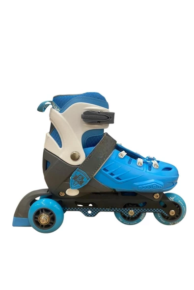 Profesyonel Paten Ayarlanabilir 2+2 ve 2+1+1 Işıklı Metal Gövde Çantalı Çocuk ve Yetişkin Pateni - 2