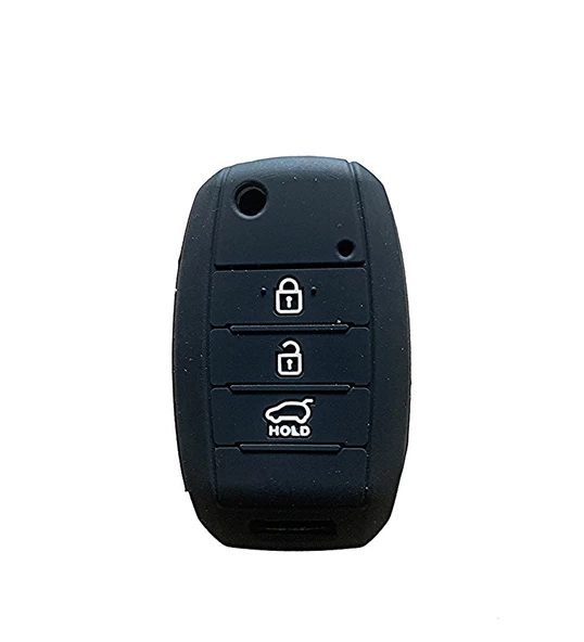 KİA RİO SPORTAGE CEED SORENTO SİLİKON ANAHTAR KILIF (SİYAH) - Resim 2