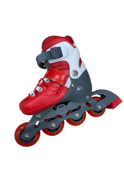 Profesyonel Paten Ayarlanabilir 2+2 ve 2+1+1 Işıklı Metal Gövde Çantalı Çocuk ve Yetişkin Pateni - 4