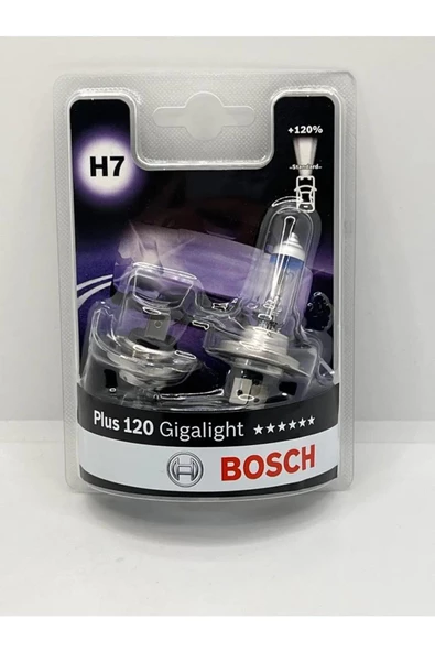 Bosch Gigalight Plus 120 H7 Ampul 2'li Set - 5