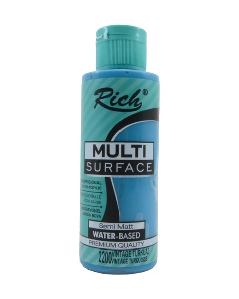 Rich Multi Surface Akrilik Boya Vintage Turkuaz 120cc