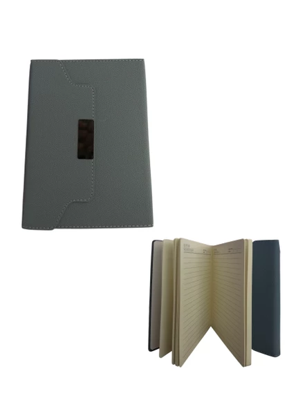 Aytan F-022 Deri Kapak Mıknatıs Tokalı Modelist Defter – A5 Çizgili 116 Ypr - 3