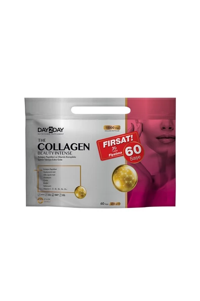 Day2Day The Collagen Beauty Intense Çilek Aromalı 60 Saşe