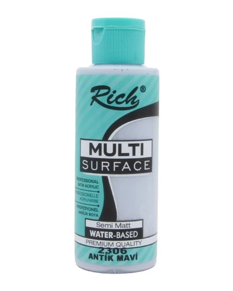 Rich Multi Surface Akrilik Boya Antik Mavi 120cc