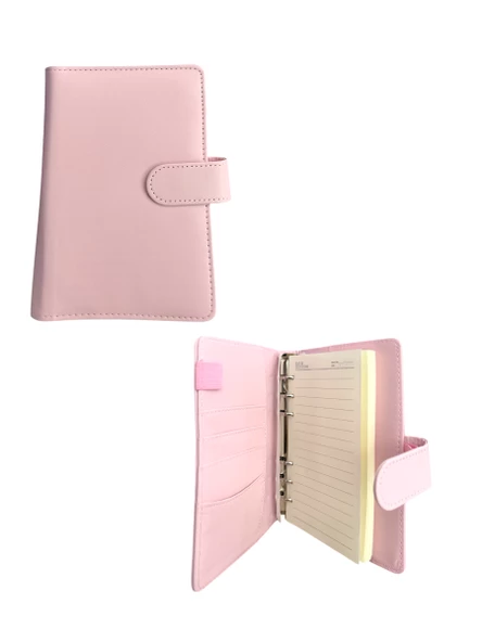 Aytan 1002 Deri Kapak Mıknatıs Tokalı organizer Defter – A5 Çizgili 96 Ypr - 3