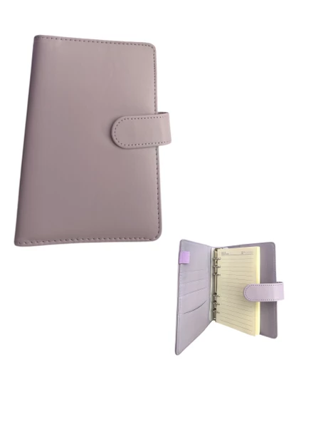 Aytan 1002 Deri Kapak Mıknatıs Tokalı organizer Defter – A5 Çizgili 96 Ypr - 5