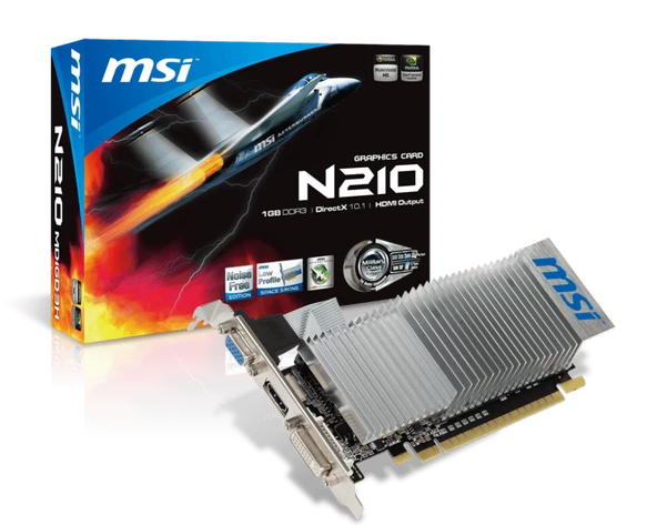 MSI N210-1GD3/LP 64Bit 1GB DDR3 VGA DVI HDMI 64B