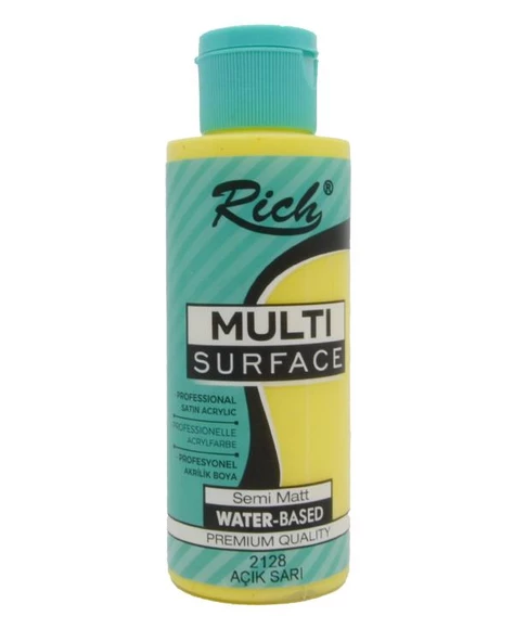 Rich Multi Surface Akrilik Boya Açık Sarı 120cc