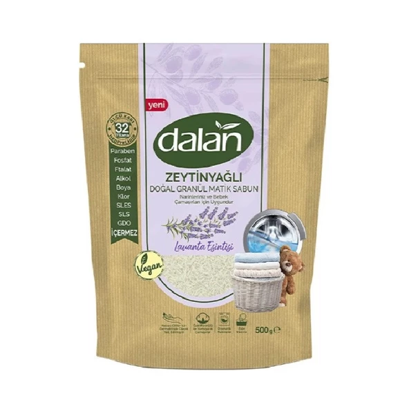 Dalan Doğal Granül Sabun Zeytinyağlı Lavanta Esintisi 500 Gr x 2 Adet - Resim 2