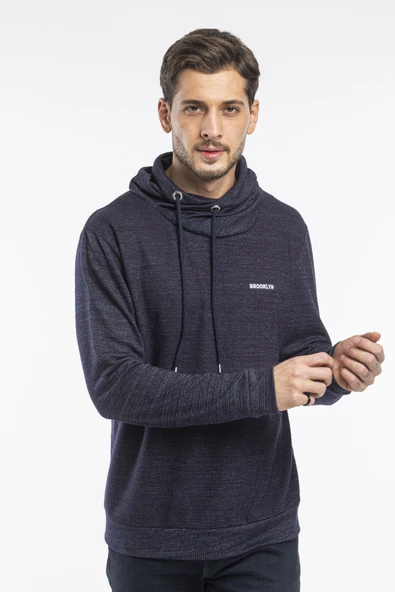 Süperlife Erkek Şal Yaka Regular Fit İnce Sweatshirt SPR 20K43 - 3