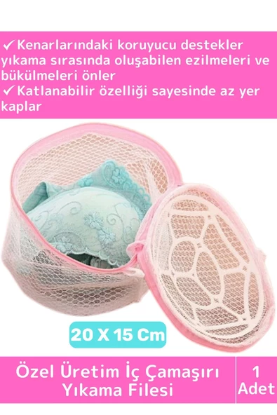 Özel Üretim Uzun Ömürlü Hassas Korumalı Deformasyon Önleyici İç Çamaşırı Sütyen Yıkama Filesi ürün görseli