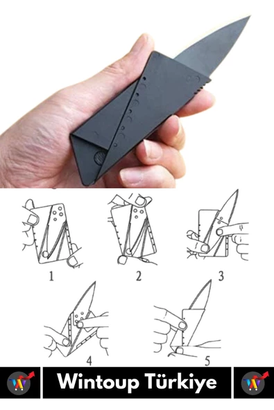 Özel Üretim Uzun Ömürlü Kredi Kartı Tasarım Kamp Cüzdan Çanta Emniyetli Bıçak - 3