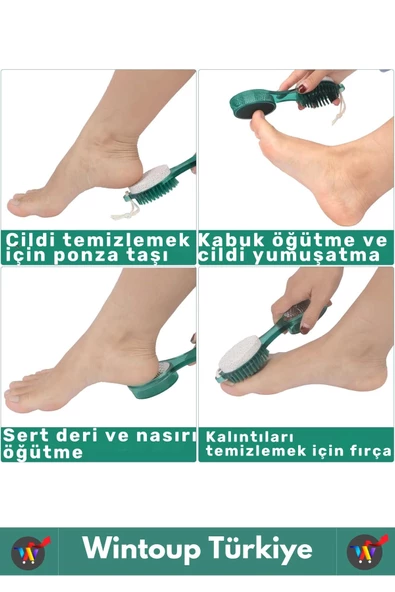 Premium Seri Yüksek Kaliteli Ayak Topuk Bakım 4 in 1 Multifonksiyonel Ayak Topuk Bakım Aleti Törpü - 3