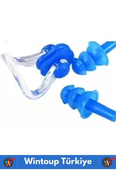 Premium Kaliteli Silikon Su Geçirmez Gürültü Önleyici Yıkanır Deniz Havuz Kulak Burun Tıkayıcı Set - 4