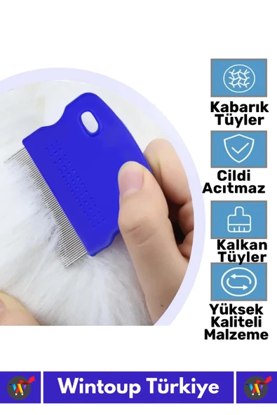 Özel Üretim Yüksek Kaliteli Hassas Koruma Petshop Kedi Köpek Evcil Hayvan 4'lü Bit Tarağı Seti - 4
