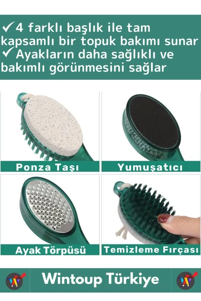 Premium Seri Yüksek Kaliteli Ayak Topuk Bakım 4 in 1 Multifonksiyonel Ayak Topuk Bakım Aleti Törpü - 2