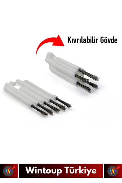 Premium Oto Araç Klima Koltuk Islak Kuru Kullanım Derin Temizlik 5+1 Detaylı Temizlik Fırçası Seti - 4