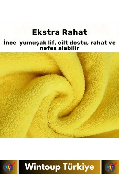Premium Yüksek Kaliteli Yünlü Mikrofiber Araba Mutfak Banyo Lavabo Yıkama Temizleme Bezi 2 Adet - 5