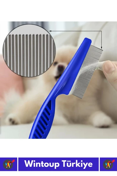 Özel Üretim Yüksek Kaliteli Hassas Koruma Petshop Kedi Köpek Evcil Hayvan 4'lü Bit Tarağı Seti - 5