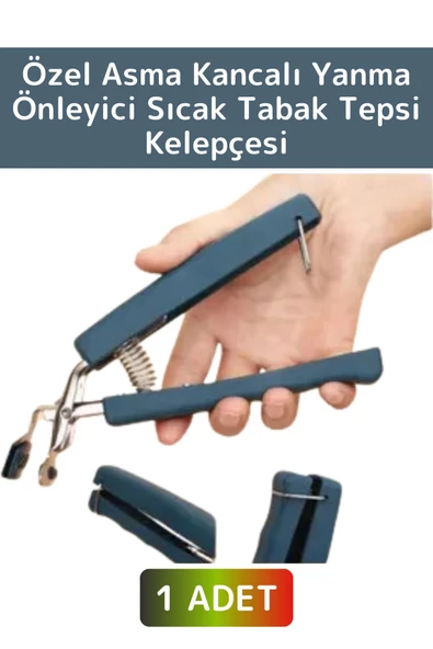 Özel Yüksek Isıya Dayanıklı Asma Kancalı Yanma Önleyici Sıcak Tabak Tepsi Tencere Taşıma Kelepçesi ürün görseli