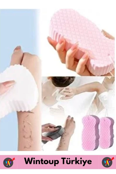 Yüksek Kaliteli Ultra Esnek Yumuşak Peeling Hassas Cilt Bebek Banyo Ovalama Süngeri Banyo Lifi 5Adet - 3