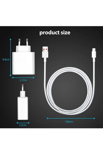 Xiaomi Redmi Samsung Uyumlu 67w Hızlı Şarj Cihazı 67watt - 3
