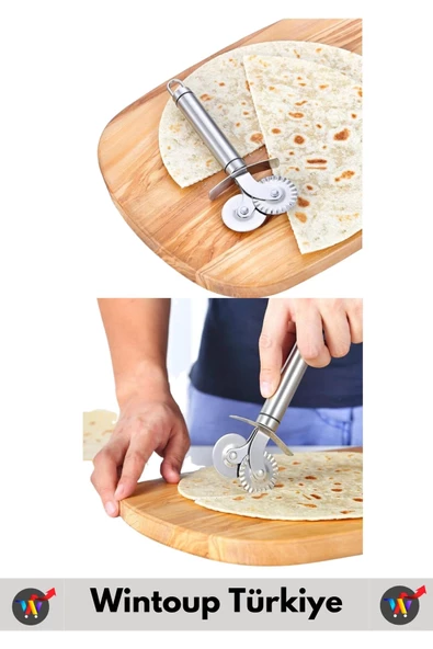 Yüksek Kaliteli Uzun Ömürlü Çift Taraflı Pizza Hamur Kesme Doğrama Şekillendirme Dilimleme Bıçağı - 4