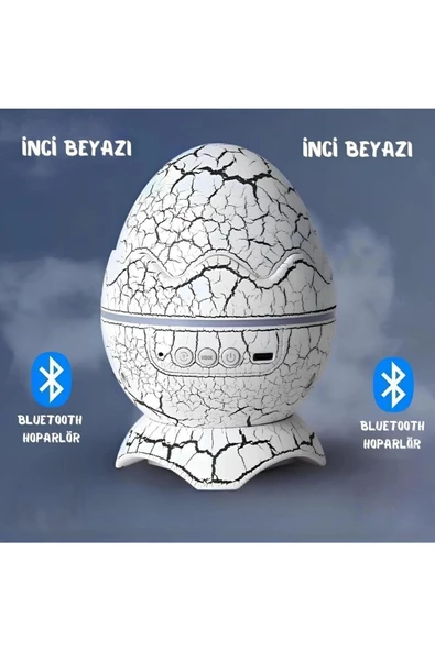 Deluxe Dinozor Yumurtası Gece Masa Lambası Bluetooth Hoparlör Led Lamba Galaxy Projektör Led Işık ürün görseli