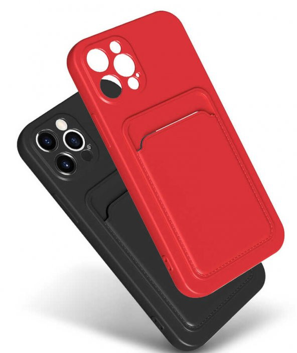 Apple iPhone 11 Kılıf Ofix Silikon Kartlık Cüzdan Kapak - 12