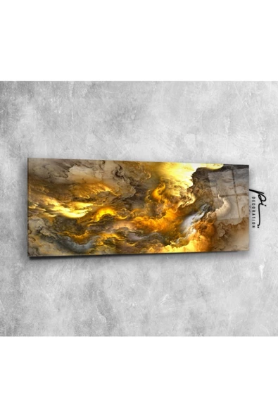 Soyut Panoramik Dekoratif ve Modern Cam Tablo ürün görseli 1