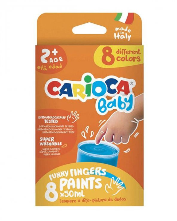 Carioca Baby Parmak Boyası 8 Renk 50ml