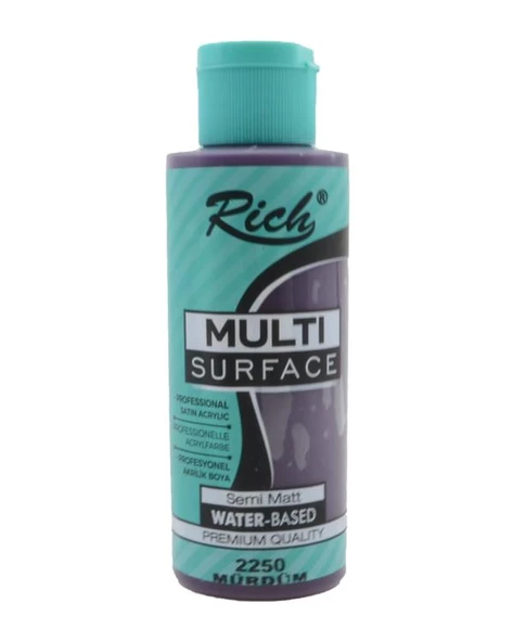 Rich Multi Surface Akrilik Boya Mürdüm 120cc
