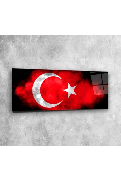 Bayrak Panoramik Dekoratif ve Modern Cam Tablo ürün görseli 1