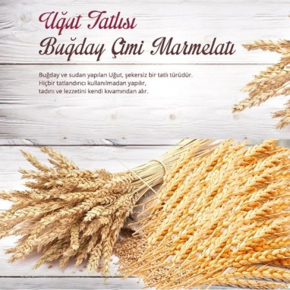 Buğday Çimi Marmelatı(uğut tatlısı,sümelek)360 gr. 4 kavanoz - 3