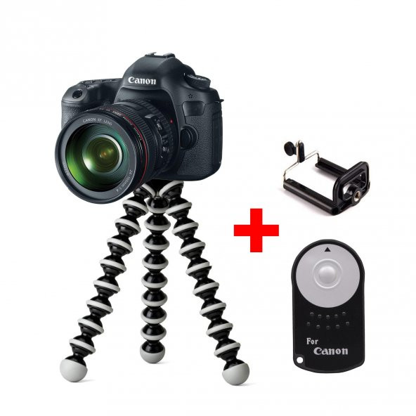 Canon Fotoğraf Makineleri için Masaüstü Tripod Seti