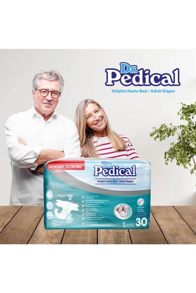 Dr. Pedical Belbantlı Büyük Boy L 30'lu 4 Adet Hasta Bezi - 4