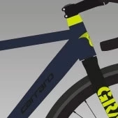 Carraro Gravel G0 Claris 16 Vites MD Fren 28 Jant Gravel Bisiklet Mat Mavi Siyah Açık Yeşil 50 Kadro - 2