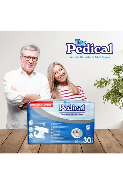 Dr. Pedical Belbantlı Orta Boy M 30'lu 4 Adet Hasta Bezi - 4