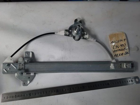 Hyundai Accent 1994-1999 yumurta kasa Arka kapı Cam Krikosu Sol mekanik manuel şöför tarafı yan sanayi 83401-22000 - 6